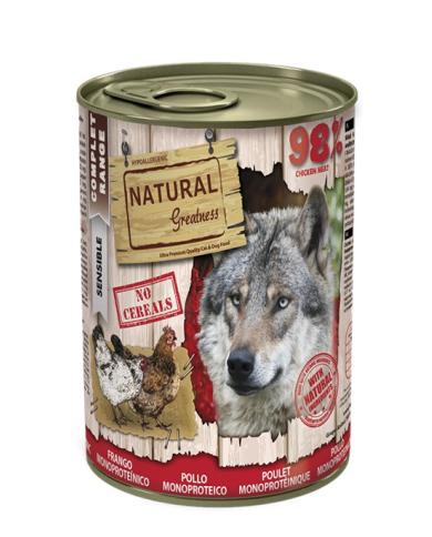 Natural Greatness Receta Monoproteica de Pollo lata 400gr