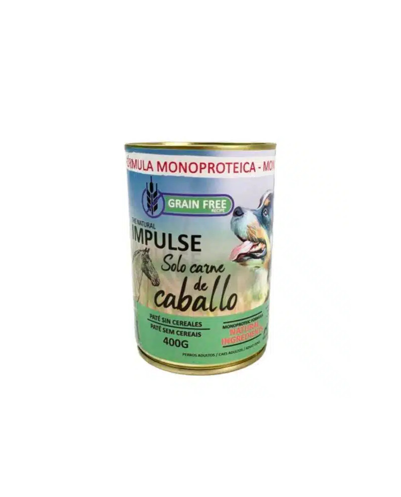 Natural Impulse Dog Caballo lata 400gr