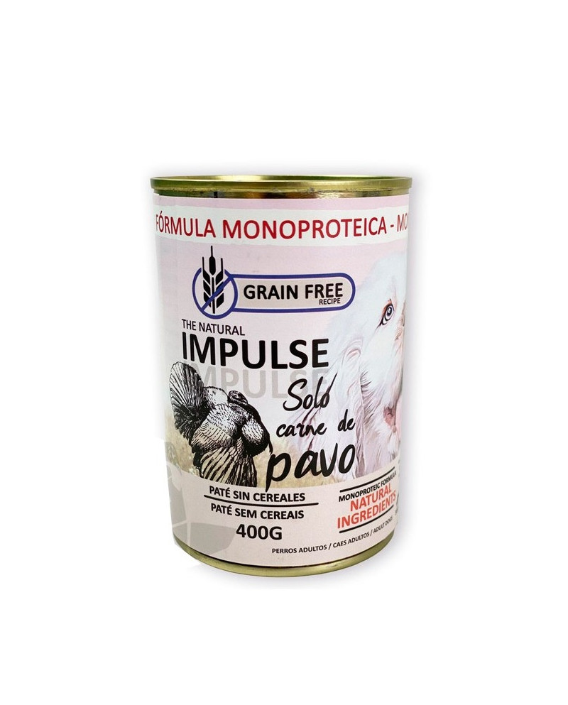 Natural Impulse Dog Pavo lata 400gr