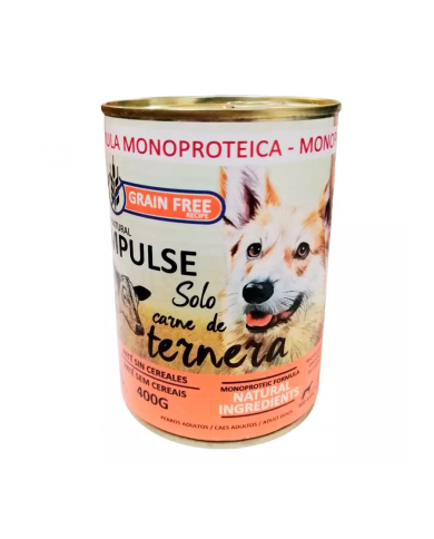 Natural Impulse Dog Ternera lata 400gr