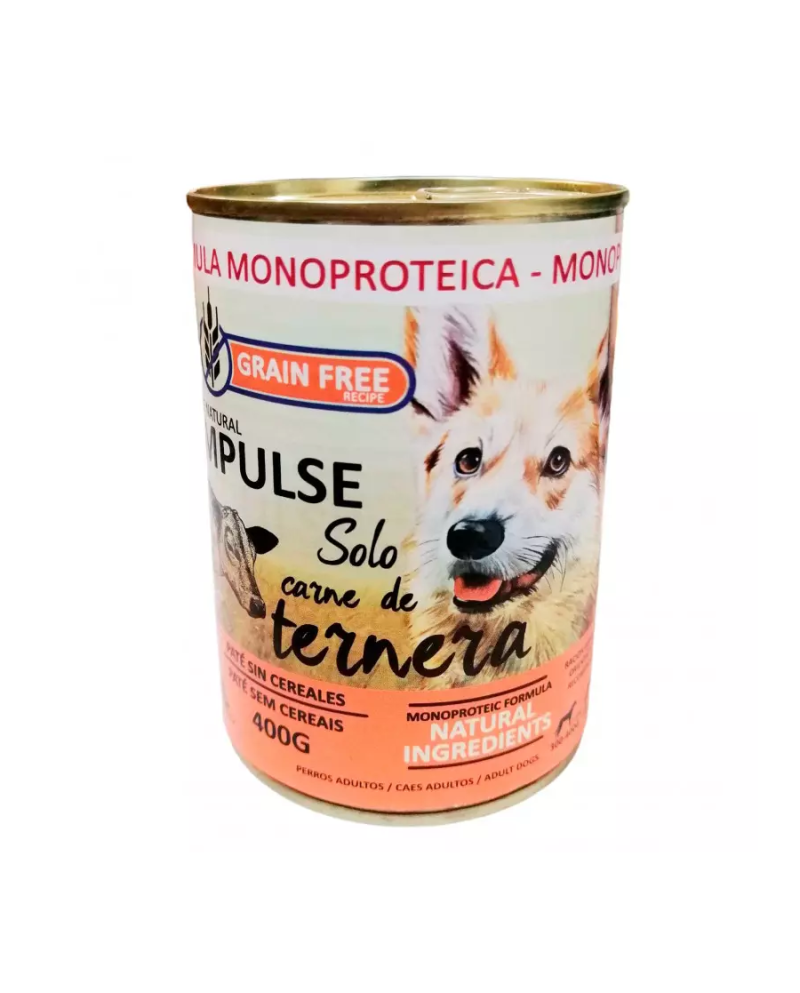 Natural Impulse Dog Ternera lata 400gr