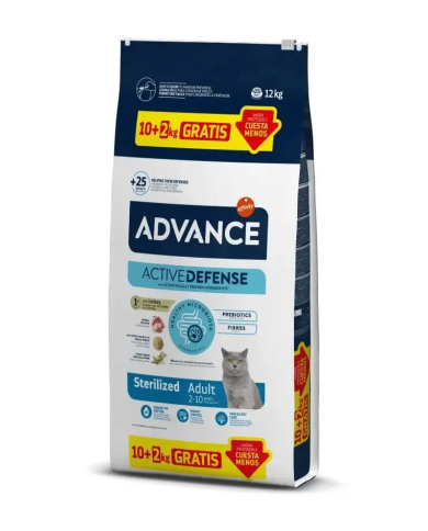 Advance Cat Sterilized 10+2kg Gratis