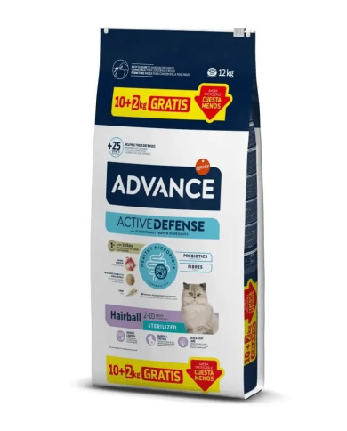 Advance Cat Sterilized Hairball 10+2kg - Pienso para Gatos