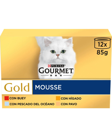 Purina Latas Gourmet Gold Mousse 12x85Gr