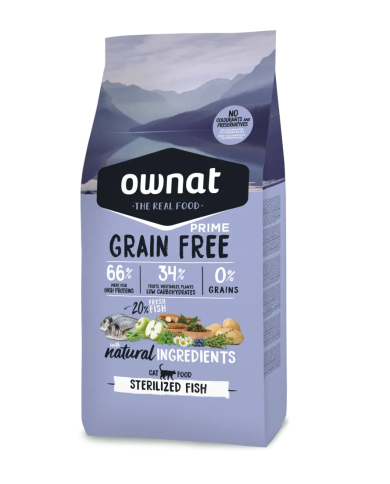 Ownat Prime Grain Free Sterilized Pescado