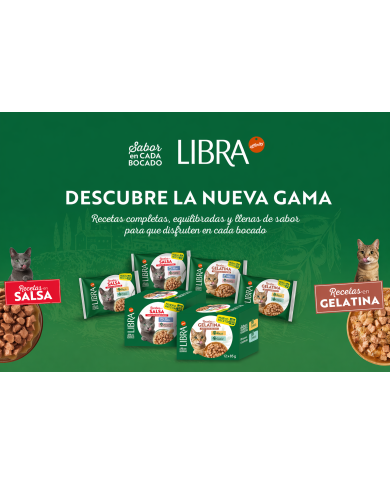 Libra Pack Sobres en Salsa Salmon y Atún para Gatos Adultos