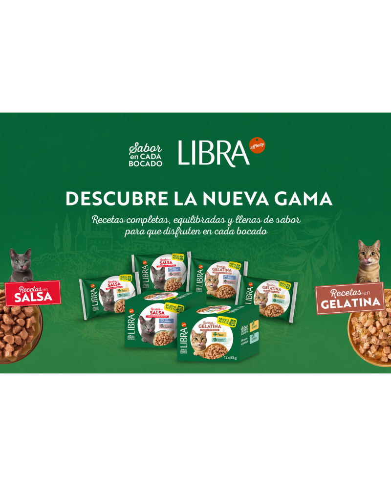Libra Pack Sobres en Salsa Salmon y Atún para Gatos Adultos