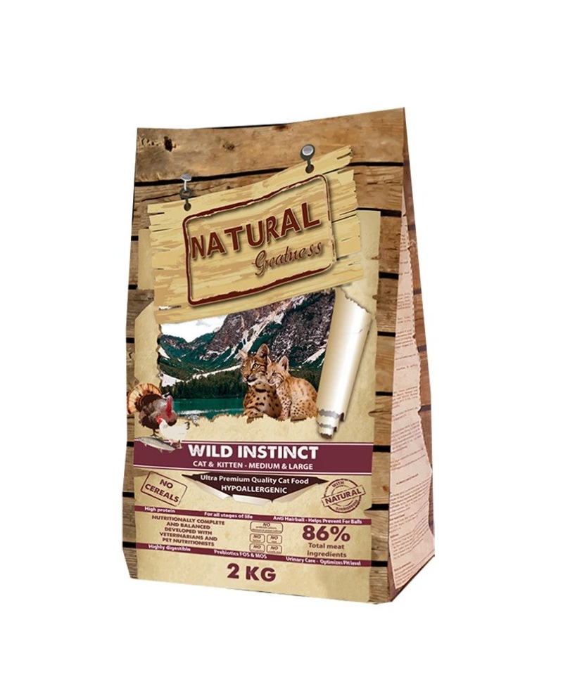 Natural Greatness Cat&Kitten Receta Salvaje Medium Large