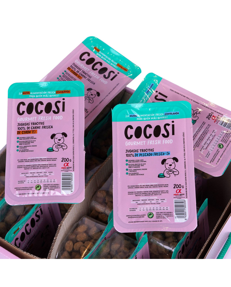Cocosi Gourmet Fresh Food - Pescado 8 tarrinas & Cerdo 8 tarrinas 200gr