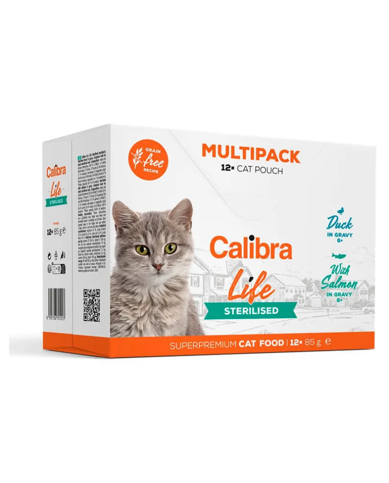 Calibra Cat Life Sterilized Multipack 12x85gr