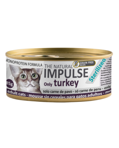 Impulse Cat Pavo Mousse No Grano Lata