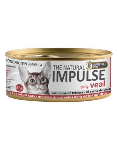 Impulse Cat Ternera Mousse No Grano Lata 85gr