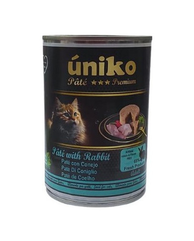 Uniko Cat Pate Premium Conejo 400gr