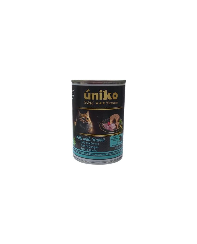 Uniko Cat Pate Premium Conejo 400gr