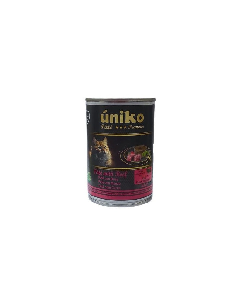Uniko Cat Pate Premium Buey 400gr