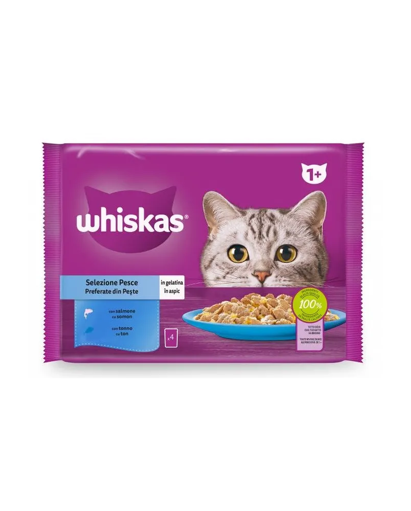 Whiskas Pack Selección de Pescados 4Uni 85gr