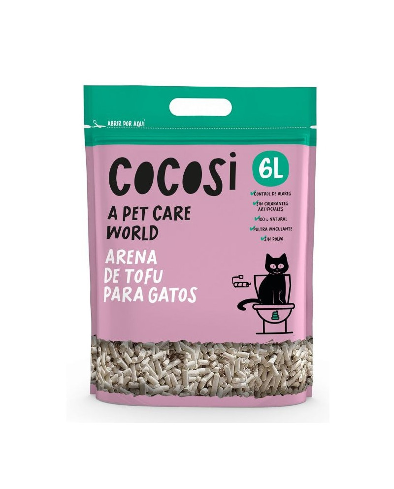 Cocosi Gourmet Fresh Food - Arena Lecho Vegetal de Tofu| Arena Natural Gatos