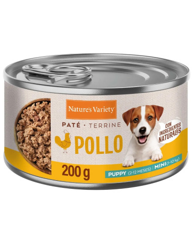 Nature’s Variety Paté de Pollo Lata para Cachorros Mini 200gr
