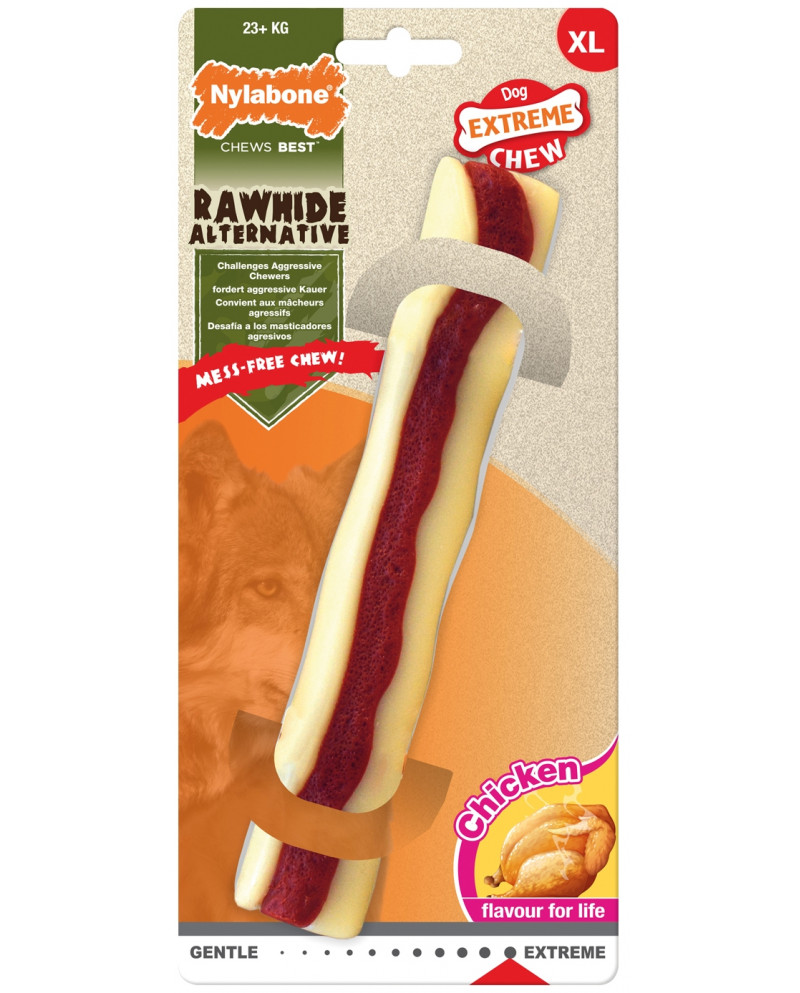 NYLABONE EXTREME CHEW ROLL XL DE POLLO