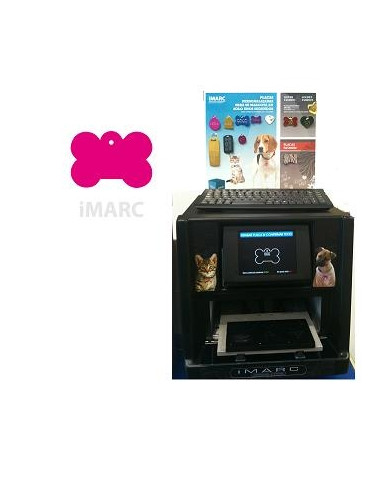 Placa Identificativa Hueso Rosa + Grabacion Placa Identificativa Hueso Rosa + Grabacion