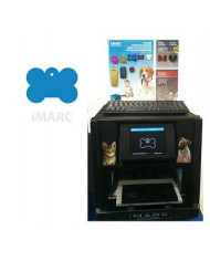 Placa Identificativa Hueso Azul + Grabacion