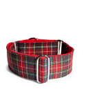 Collar MartinGale Scottish Squares Red 4Cm (21-30Cm)