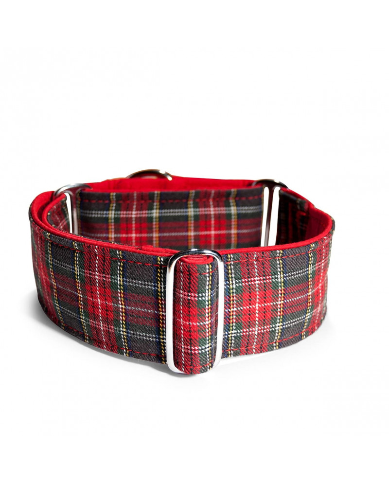 Collar MartinGale Scottish Squares Red 4Cm (32-53Cm)