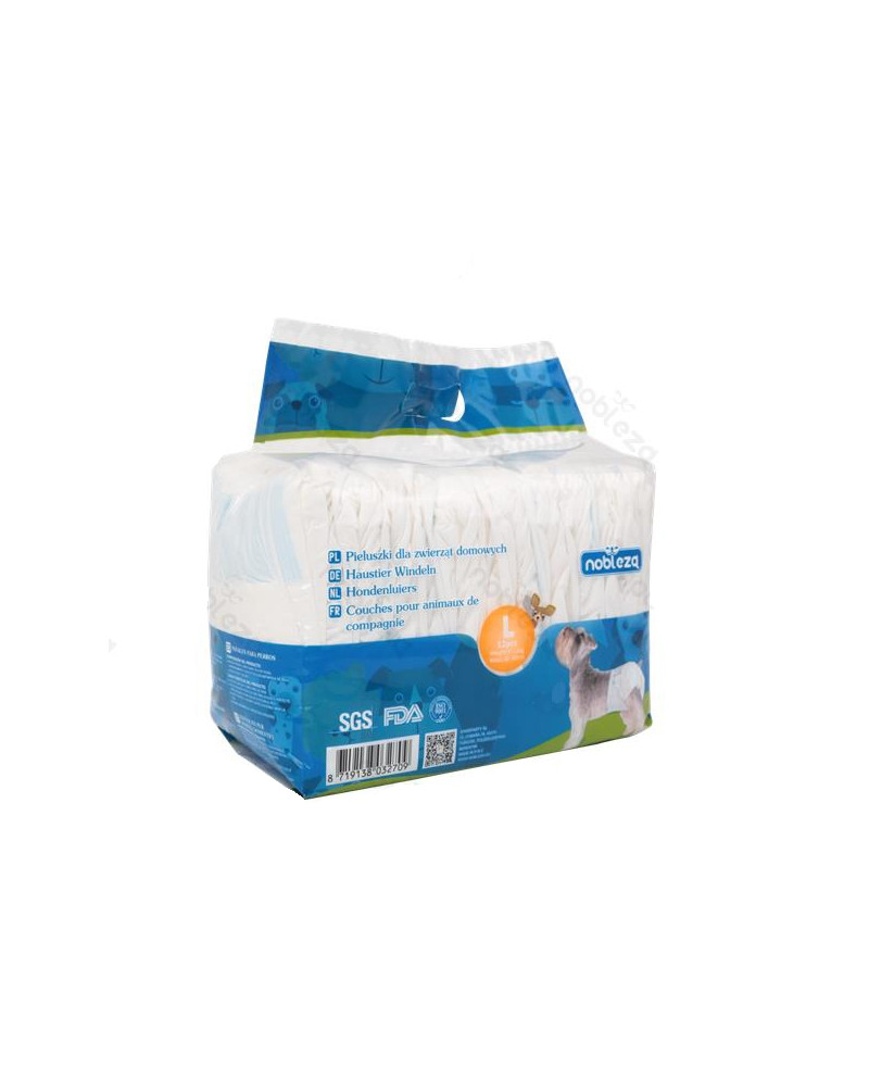 Pañales 12 unidades de 30-50Cm (6-11Kg) Talla L